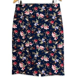 PHILOSOPHY Floral Navy Slip Skirt